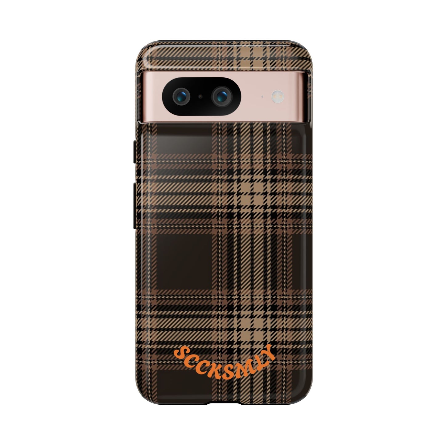 Brown Bread Plaid Tough Phone Case for Google Pixel