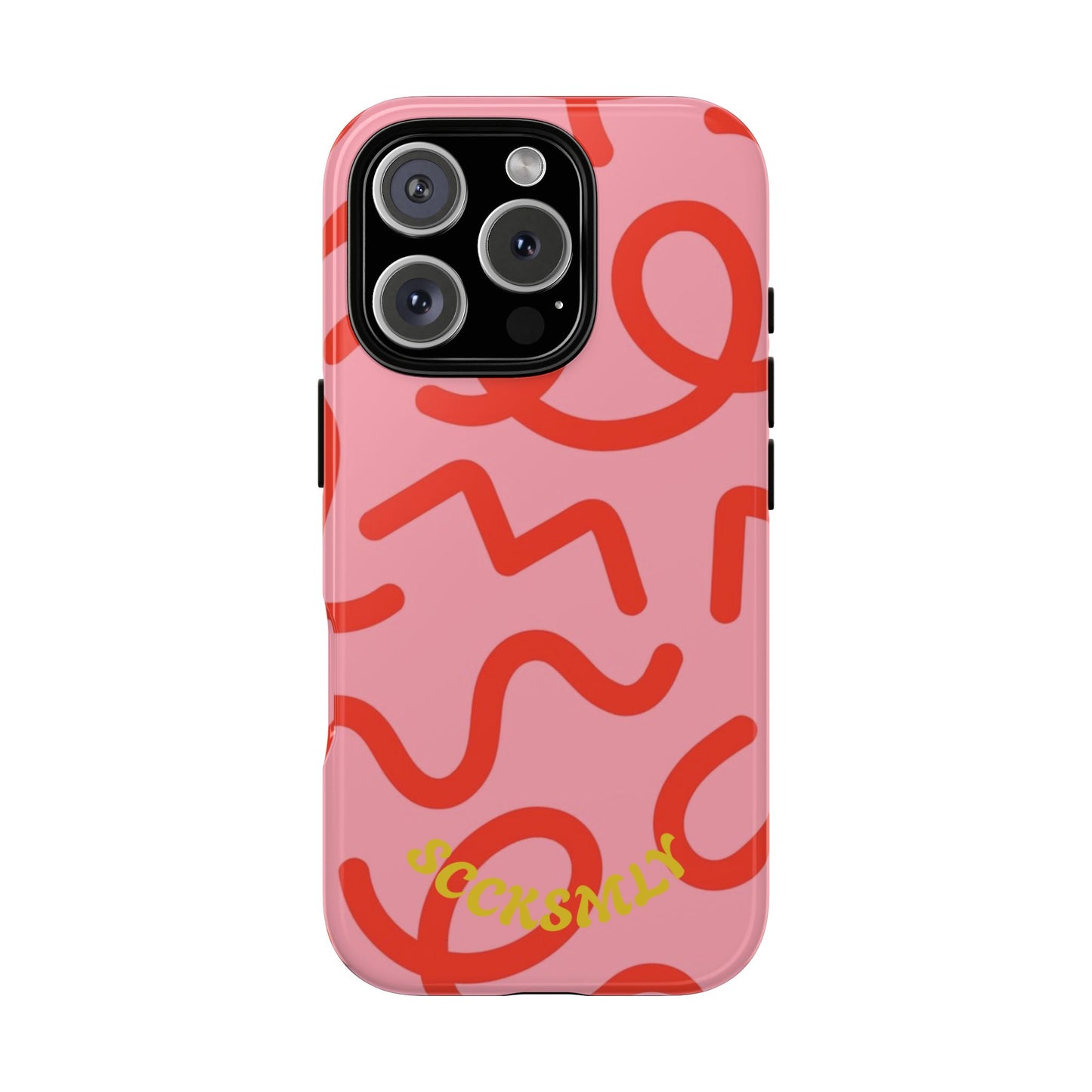 Red Candy Swirls Tough Case for Apple