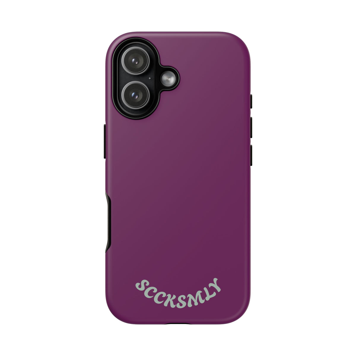 SOLID Amethyst Matte Tough Phone Case for Apple