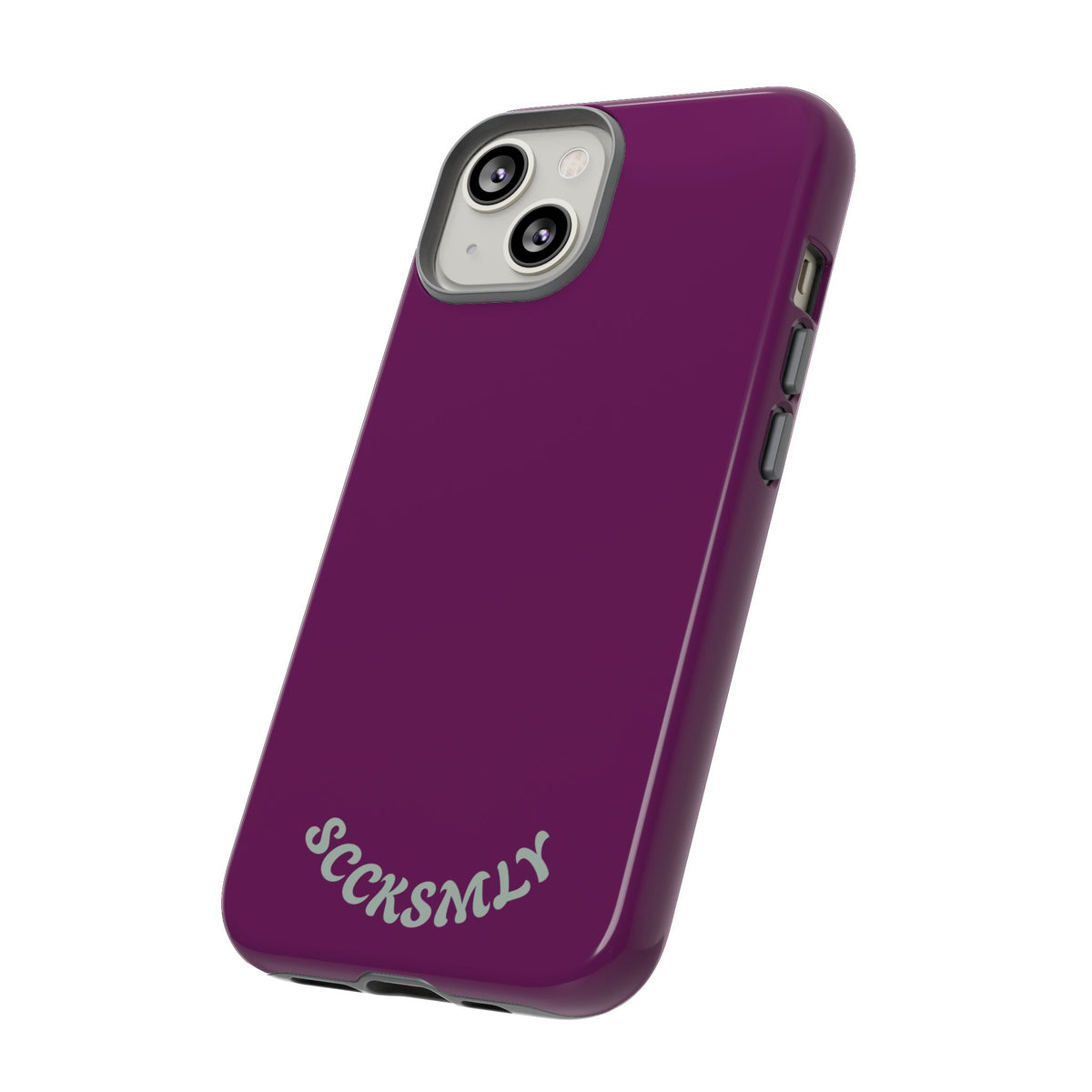 SOLID Amethyst Matte Tough Phone Case for Apple