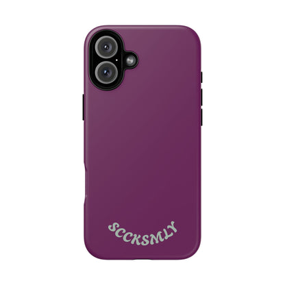 SOLID Amethyst Matte Tough Phone Case for Apple