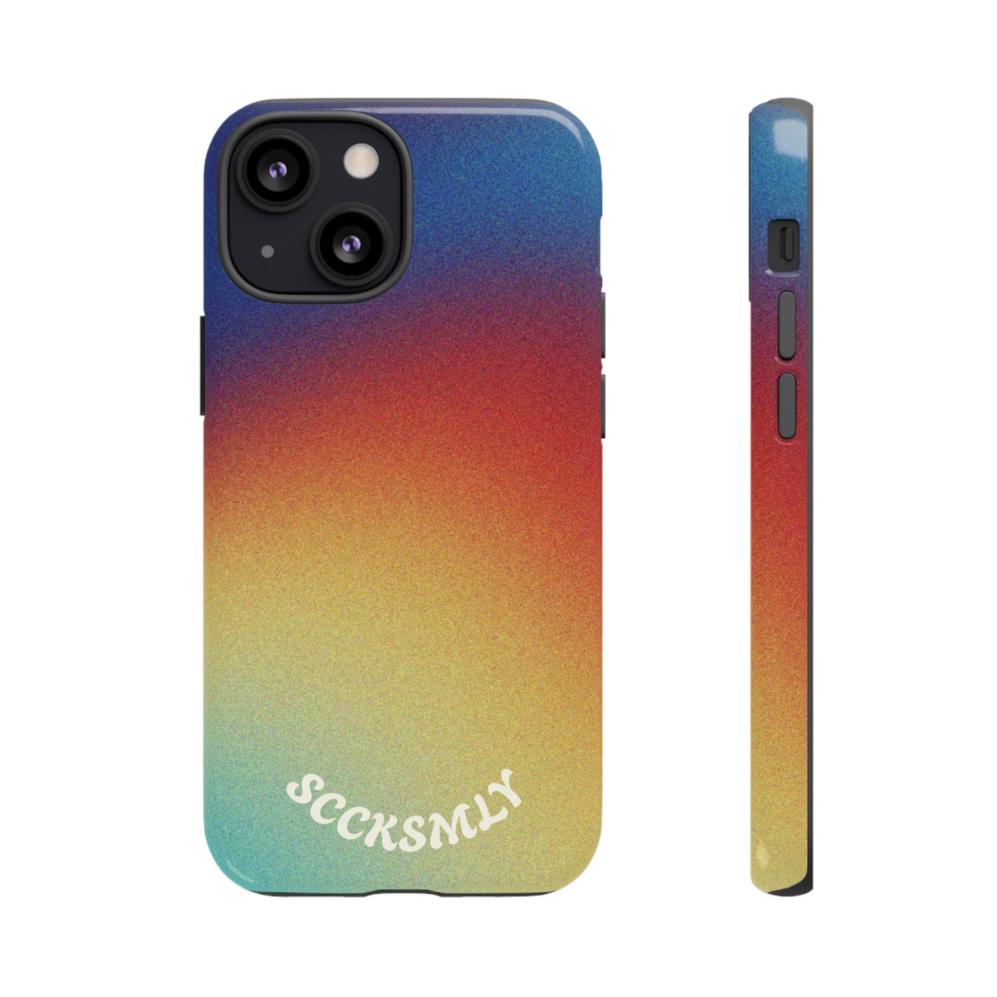 Faded Sunset Aura Tough Phone Case for Apple