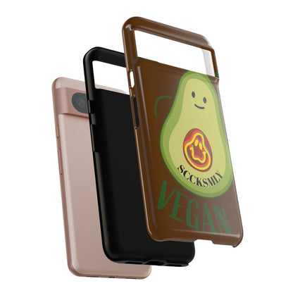 Playful Vegan Avocado Phone Case for Google Pixel