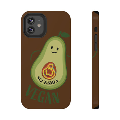 Playful Vegan Avocado Tough Phone Case Apple