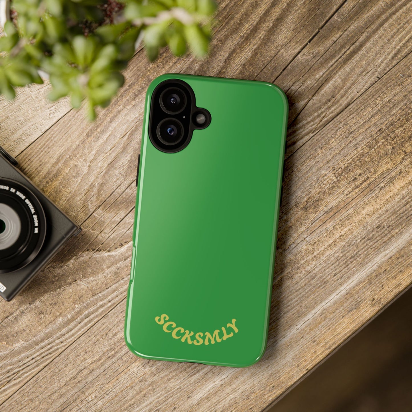 SOLID Green Grin Tough Case for Apple