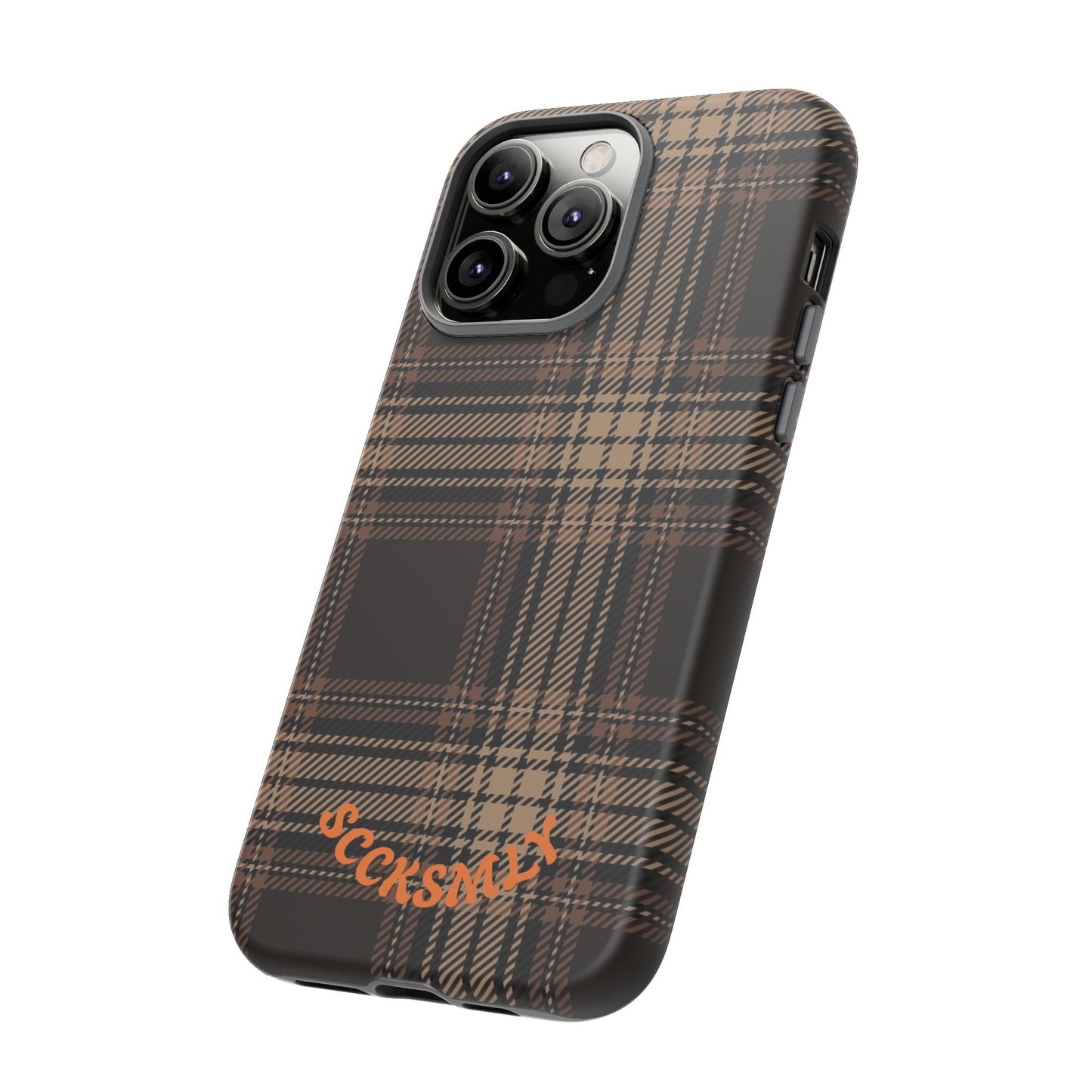 Brown Bread Plaid Tough Phone Case for Apple