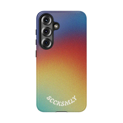 Faded Sunset Aura Tough Phone Case for Samsung