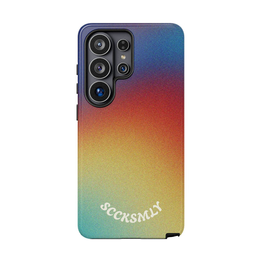 Faded Sunset Aura Tough Phone Case for Samsung