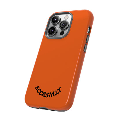 SOLID Tangerine Tough Case for Apple