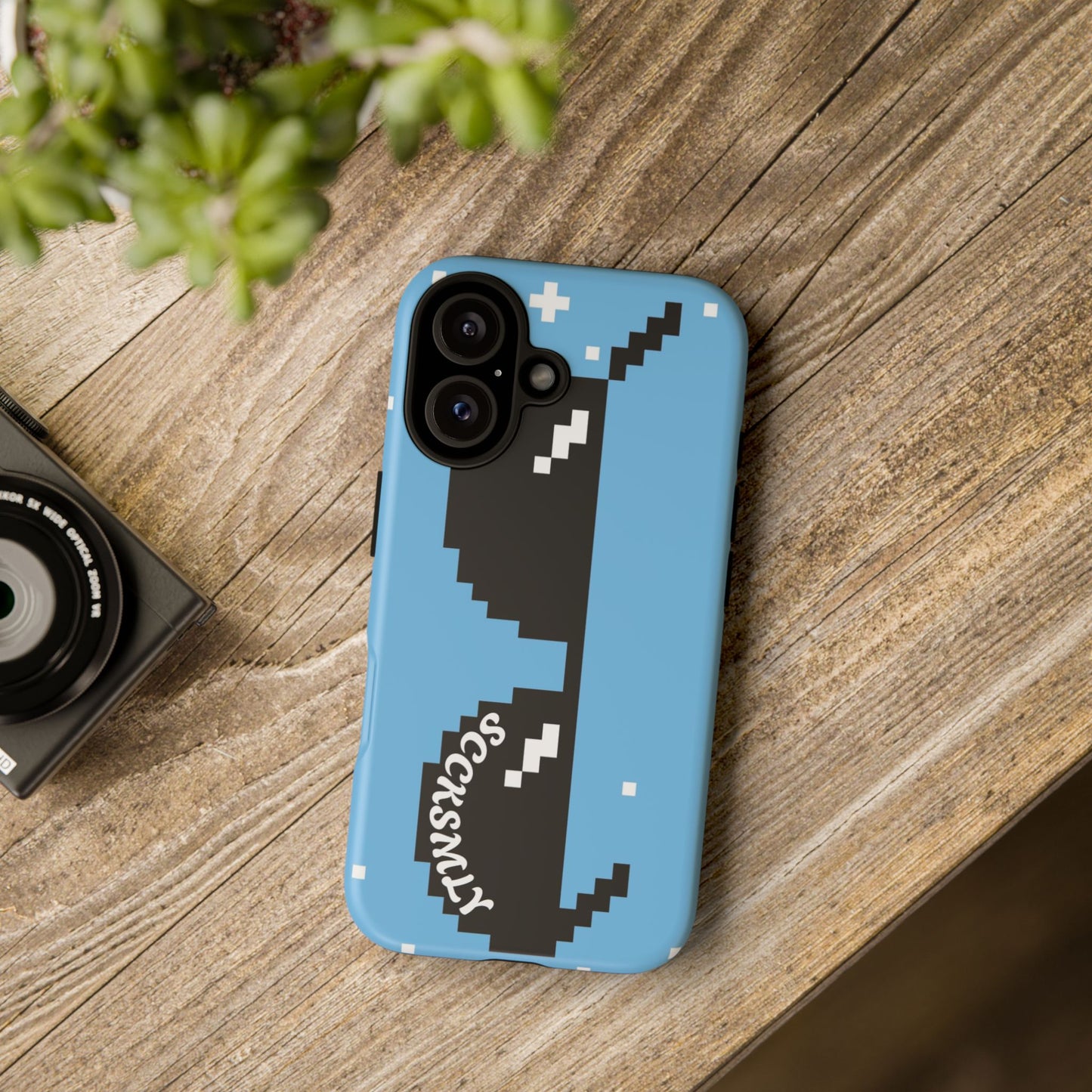 Pixel Glass Tough Phone Case for Apple