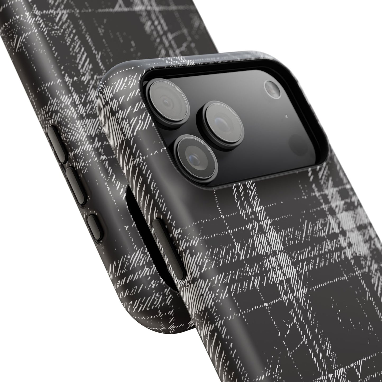 Smoky Grungy Plaid Phone Case for Apple