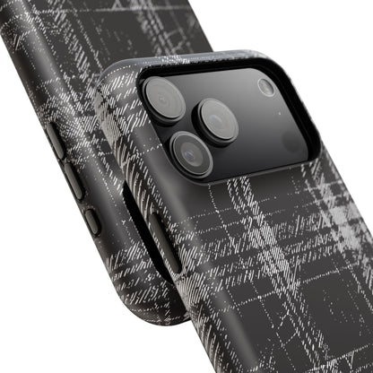 Smoky Grungy Plaid Phone Case for Apple