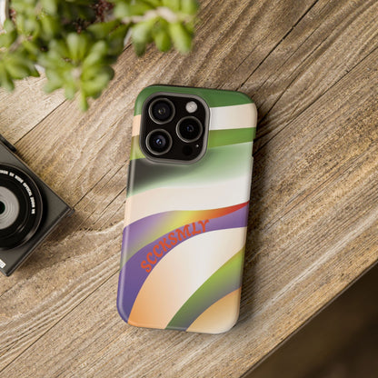 Green Waves Phone Case for Apple