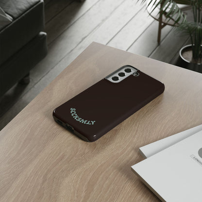 SOLID Espresso Mint Tough Phone Case for Samsung