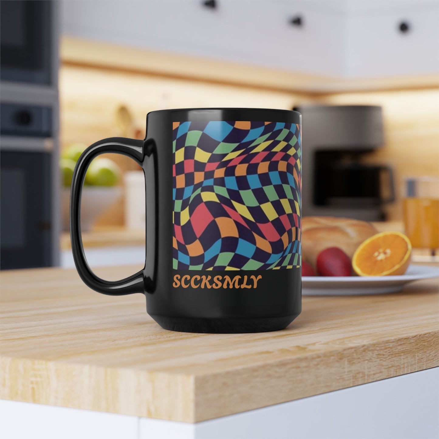 Mug The Melting Grid 15 oz - Black