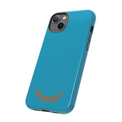 SOLID Blue Spook Tough Case for Apple