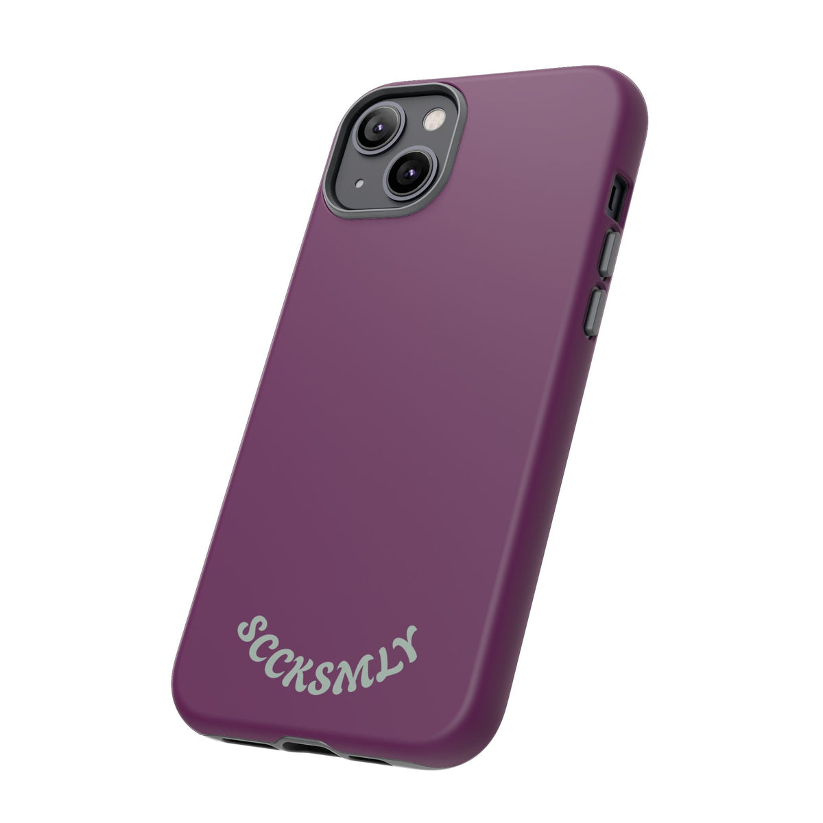 SOLID Amethyst Matte Tough Phone Case for Apple