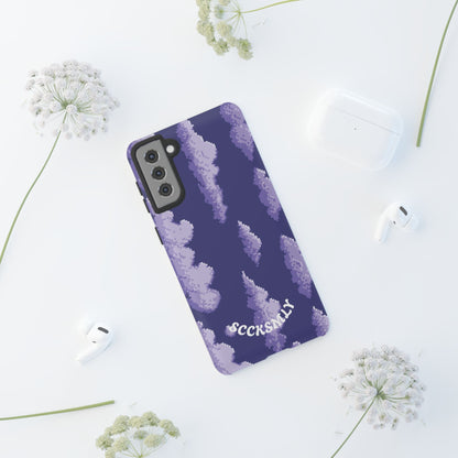 Lilac Pixel Cloud Tough Phone Case for Samsung