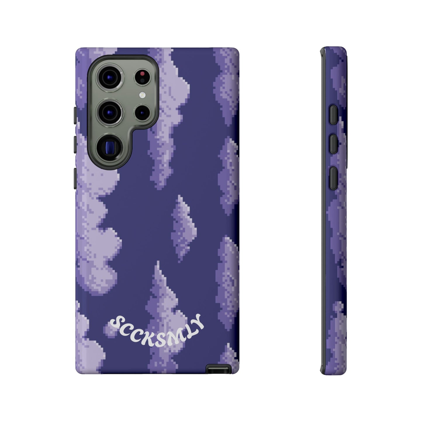 Lilac Pixel Cloud Tough Phone Case for Samsung