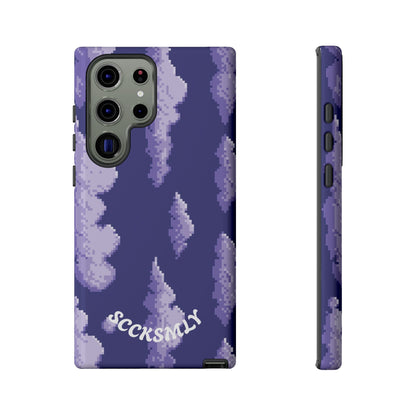 Lilac Pixel Cloud Tough Phone Case for Samsung