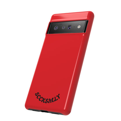 SOLID Screaming Red Tough Casee for Google Pixel
