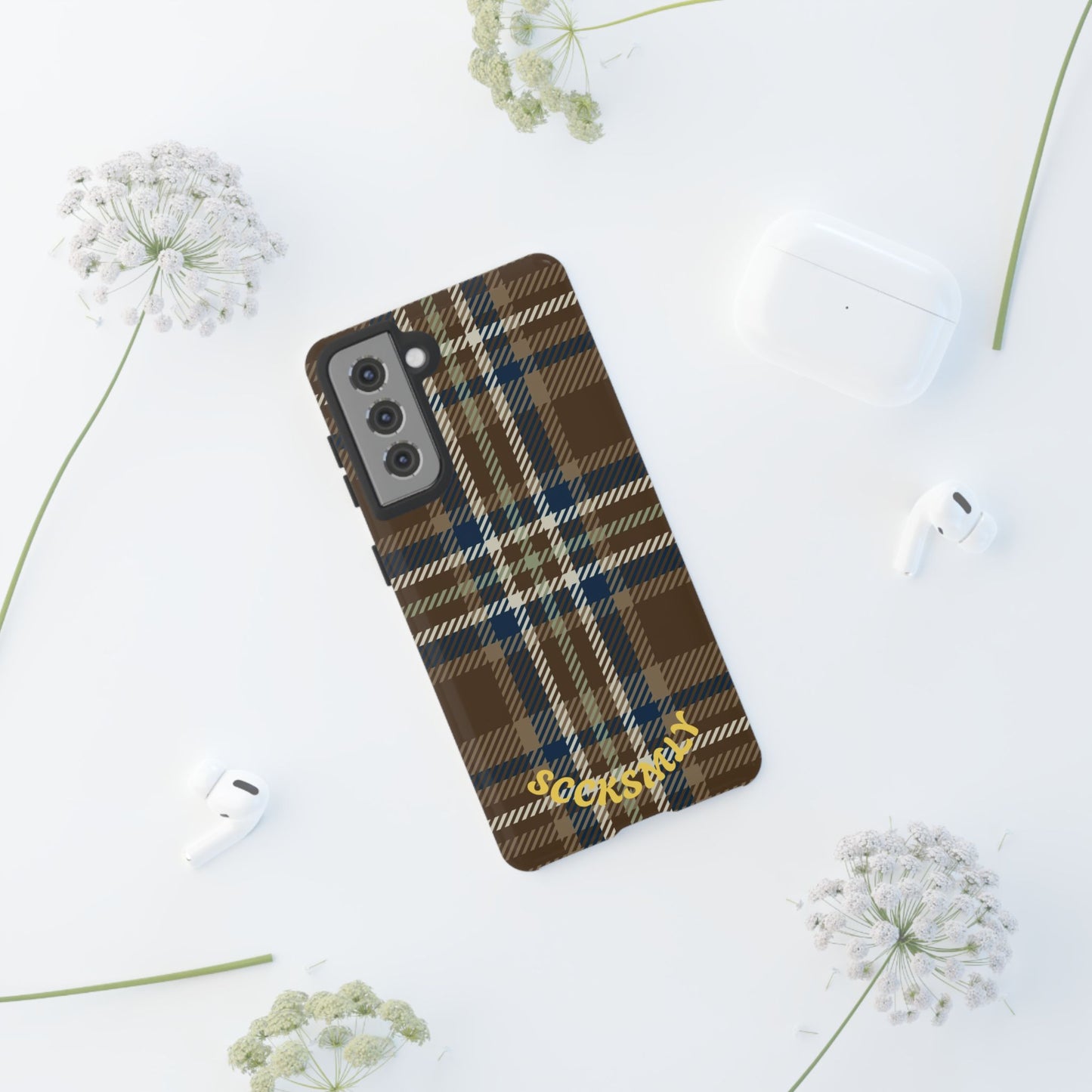 Earth and Sky Plaid Phone Case for Samsung