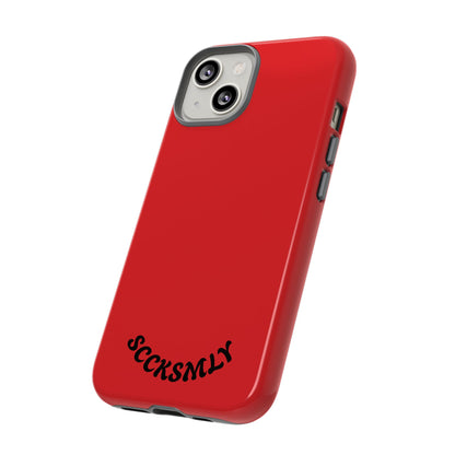 SOLID Screaming Red Tough Case for Apple