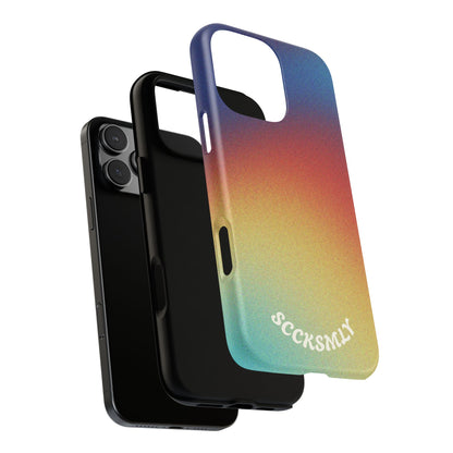 Faded Sunset Aura Tough Phone Case for Apple