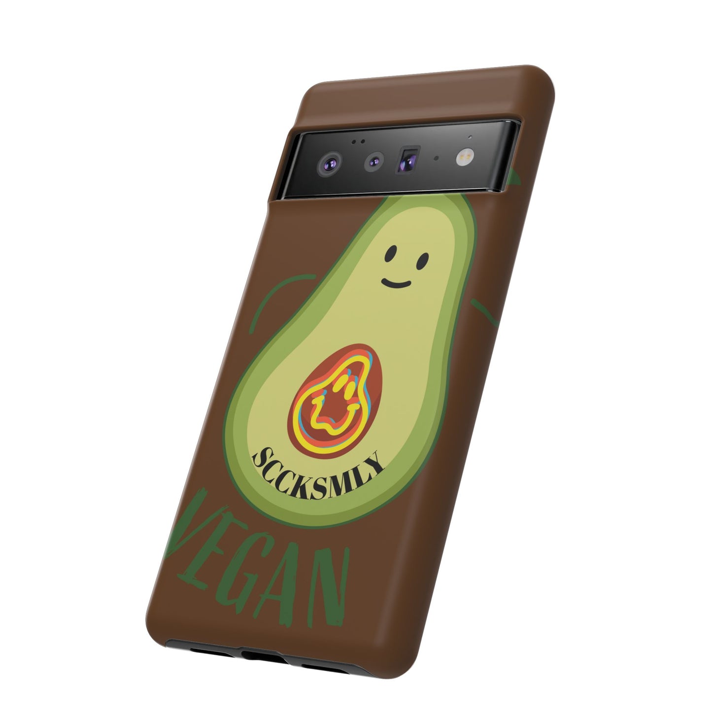 Playful Vegan Avocado Phone Case for Google Pixel