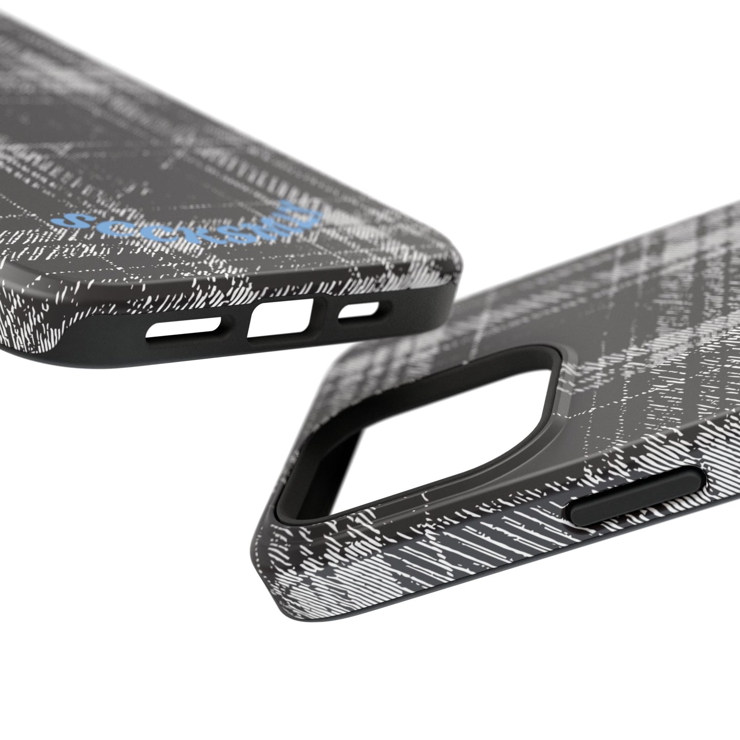 Smoky Grungy Plaid Phone Case for Apple