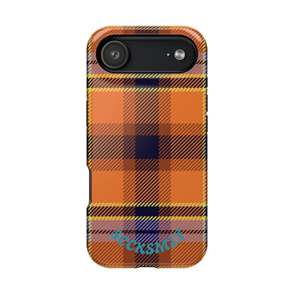 Orange Sickle Plaid  Phone Case for Apple