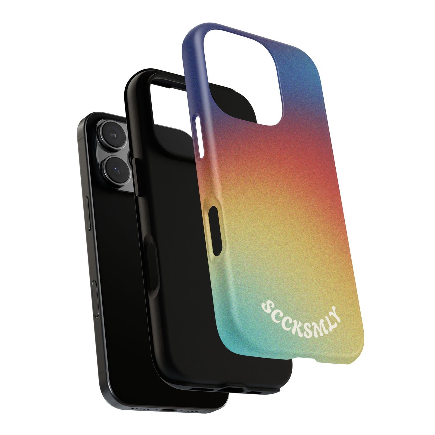 Faded Sunset Aura Tough Phone Case for Apple