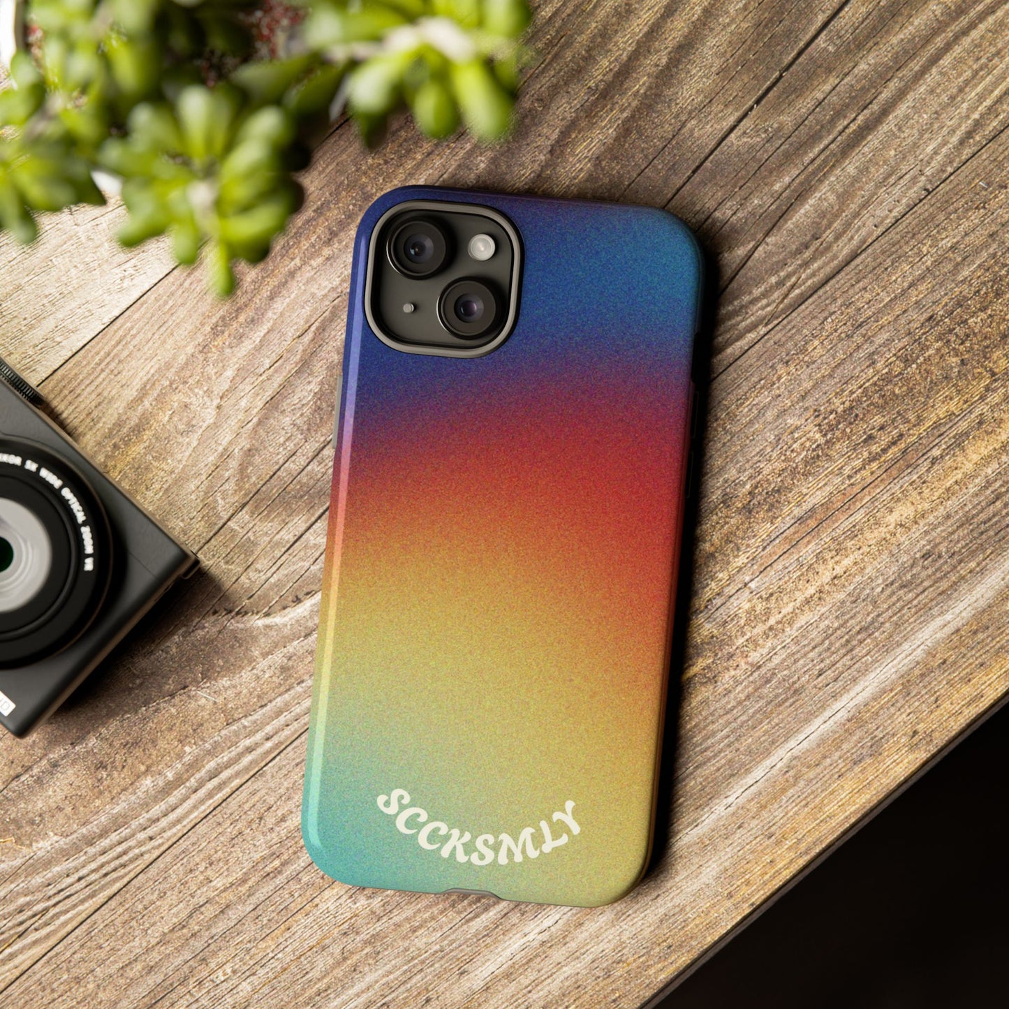 Faded Sunset Aura Tough Phone Case for Apple