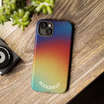 Faded Sunset Aura Tough Phone Case for Apple