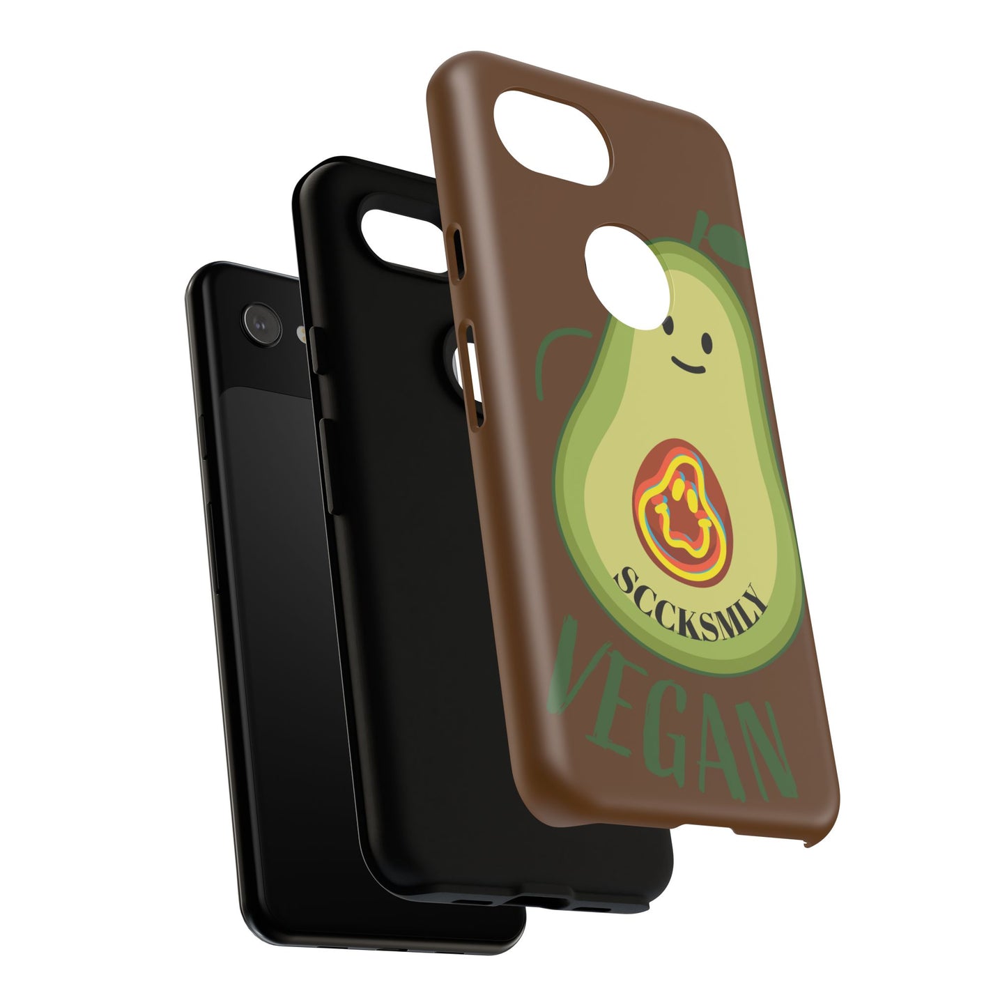 "Google Pixel" Playful Vegan Avocado Phone Case - Tough, Durable Protection with a Fun Design