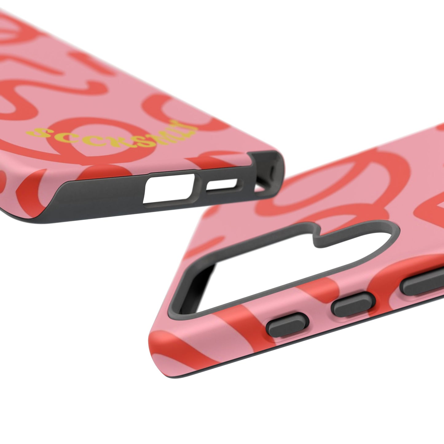 Red Candy Swirls Tough Phone Case for Samsung