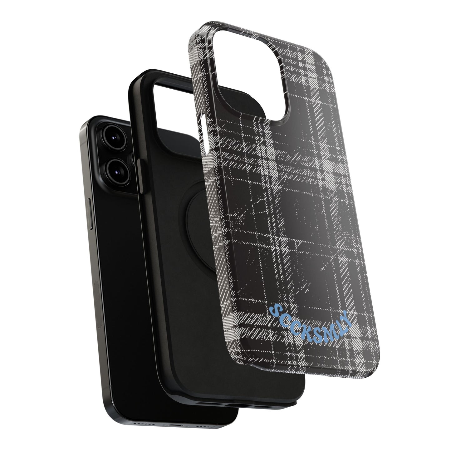 Smoky Grungy Plaid Phone Case for Apple