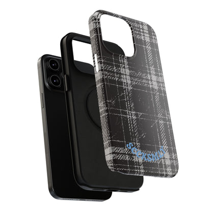 Smoky Grungy Plaid Phone Case for Apple