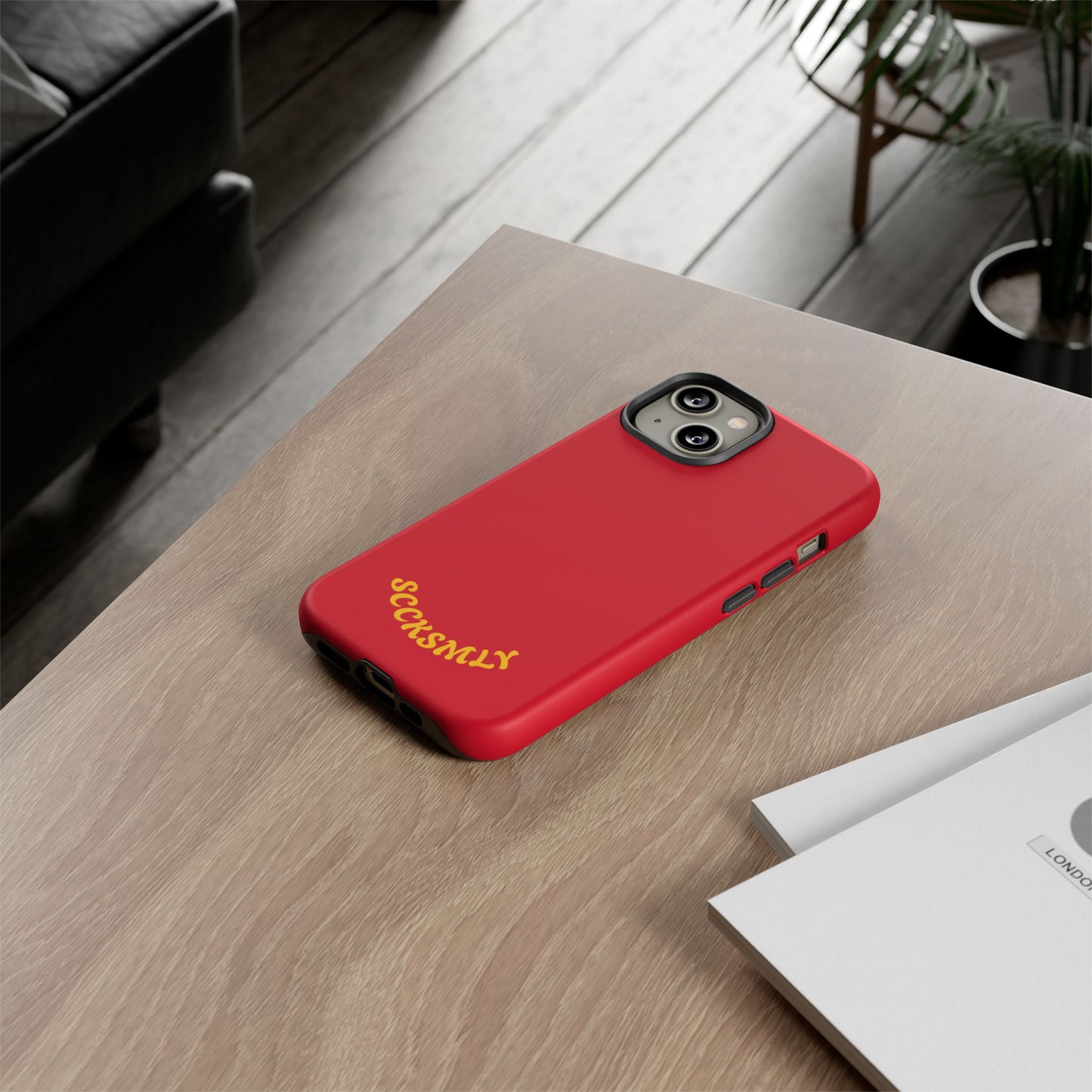 SOLID Calm Cherry Tough Case for Apple