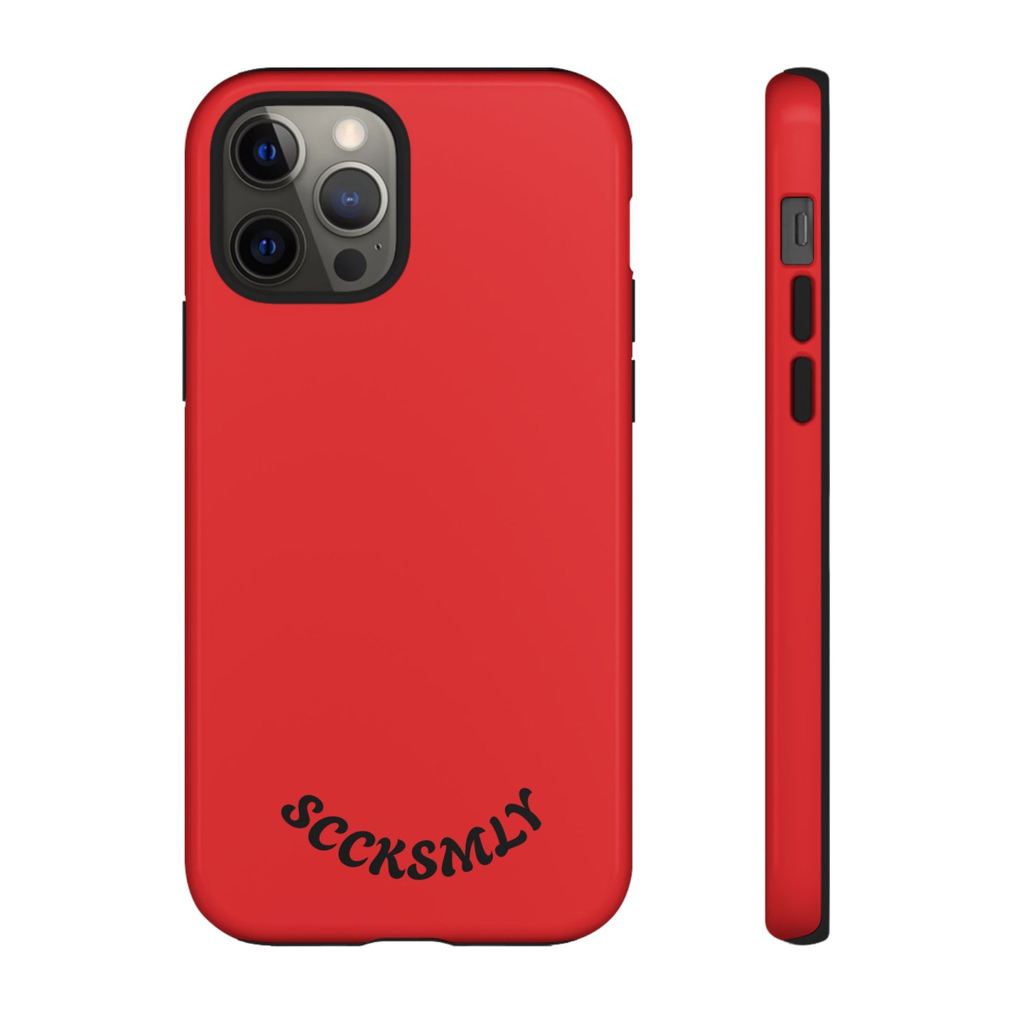 SOLID Screaming Red Tough Case for Apple