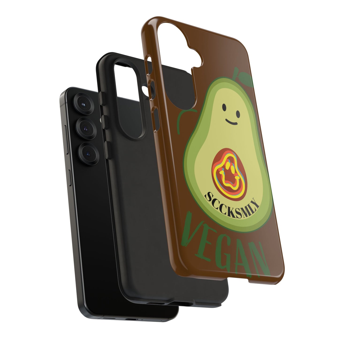 Playful Vegan Avocado Phone Case for Samsung