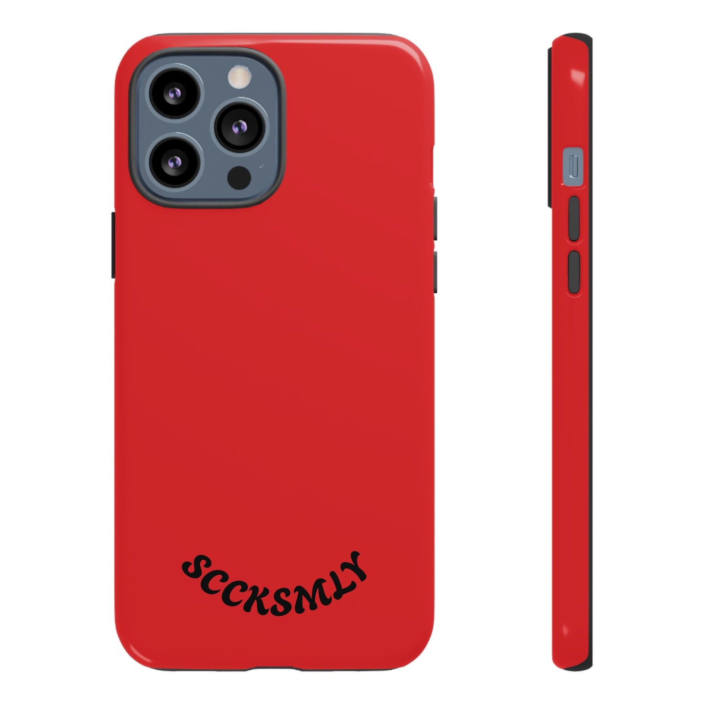 SOLID Screaming Red Tough Case for Apple