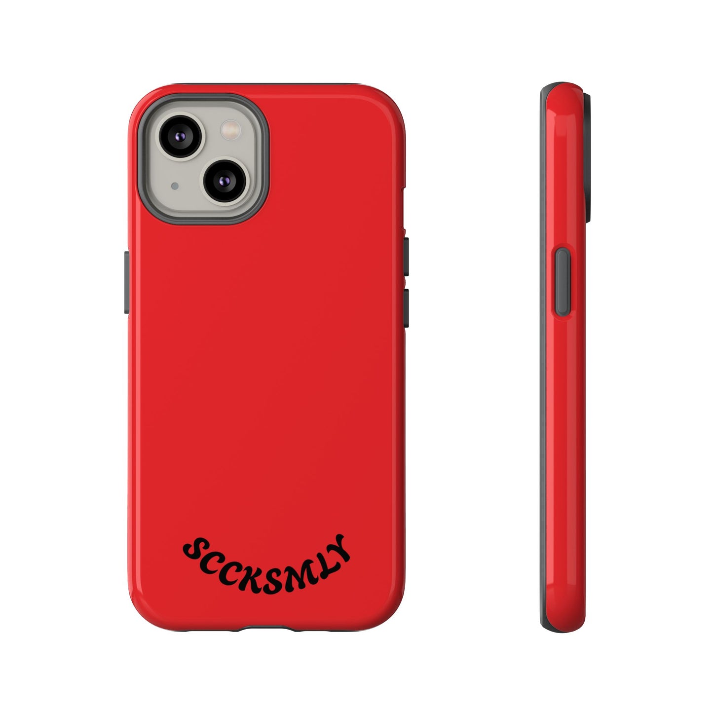 SOLID Screaming Red Tough Case for Apple