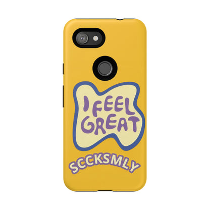 Yellow "I FEEL GREAT" Tough Phone Case for Google Pixel