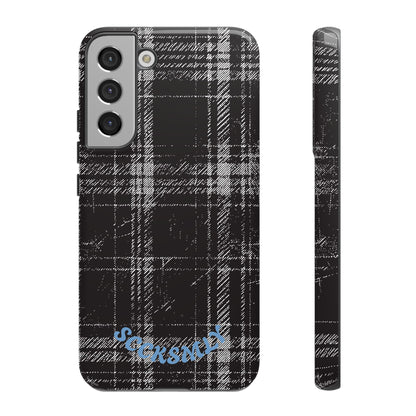 Smoky Grungy Plaid Phone Case for Samsung