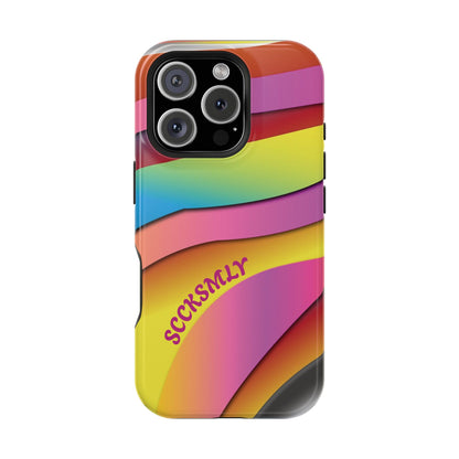 Modern Retro Rainbow Phone Case for Apple