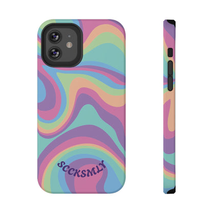 Pastel Swirl Phone Case for Apple