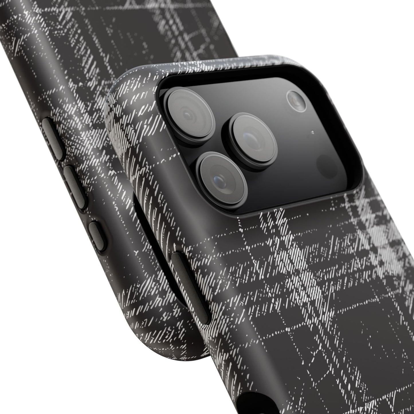 Smoky Grungy Plaid Phone Case for Apple