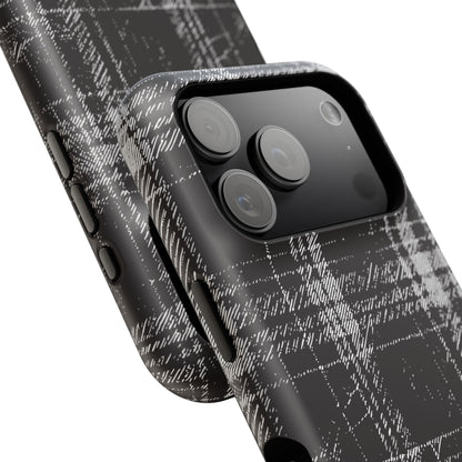 Smoky Grungy Plaid Phone Case for Apple