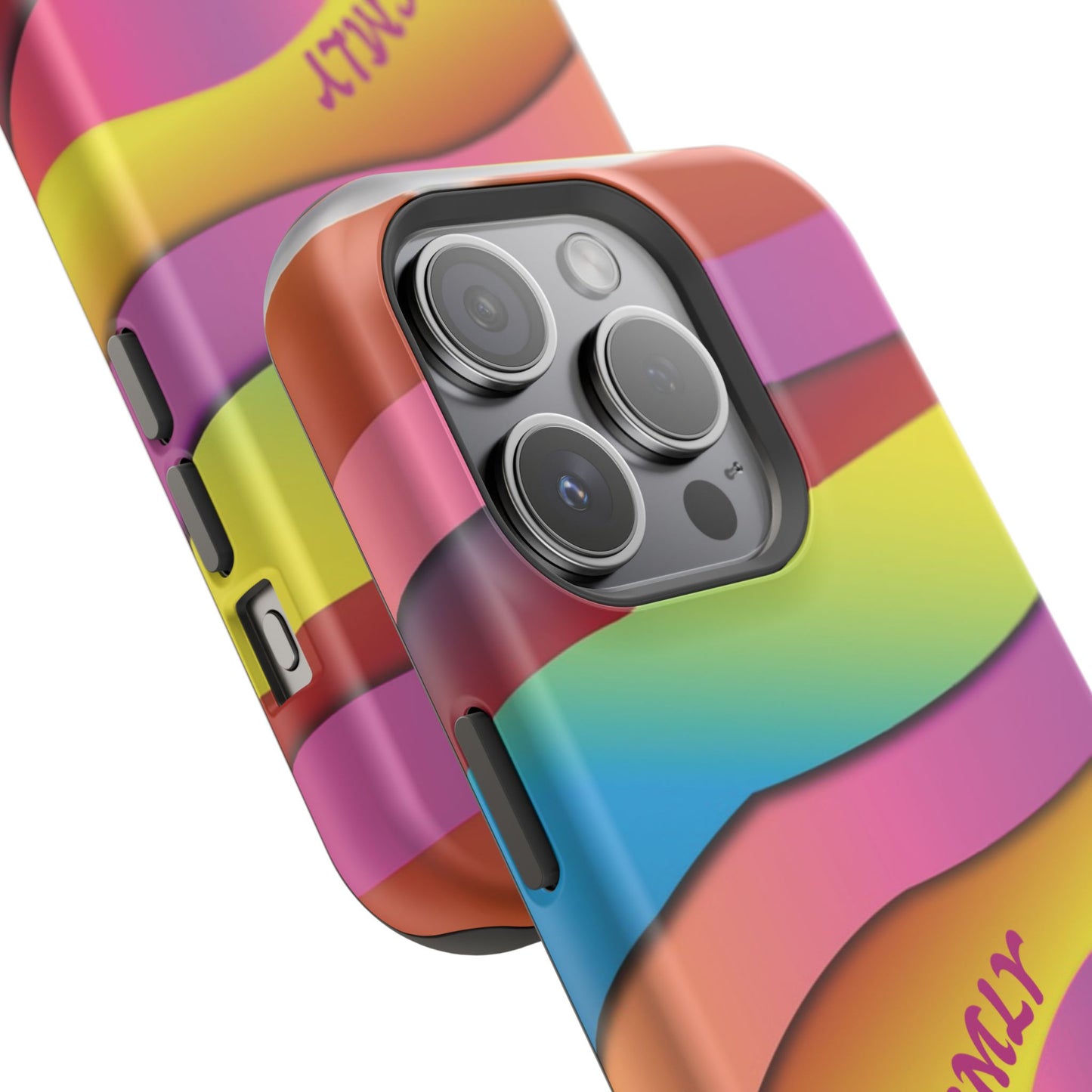 Modern Retro Rainbow Phone Case for "IOS or Apple"